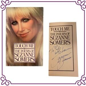 Touch Me: The Poems of Suzanne Somers RARE 1980 Autographed Paperback